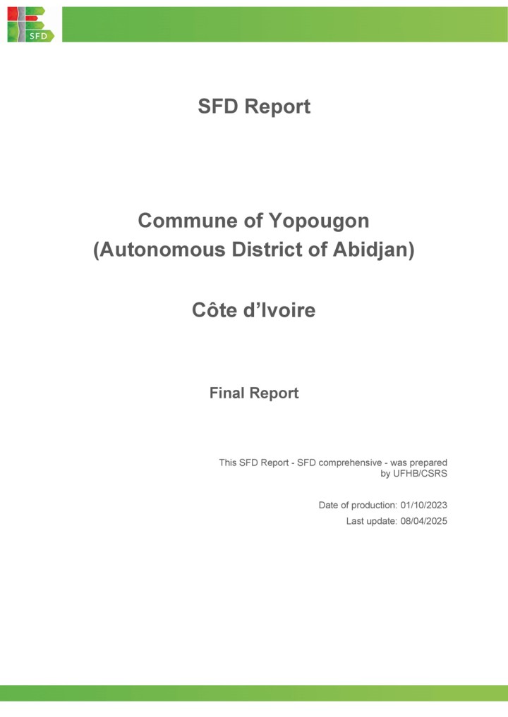 SFD (Level 3) Report - Commune of Yopougon