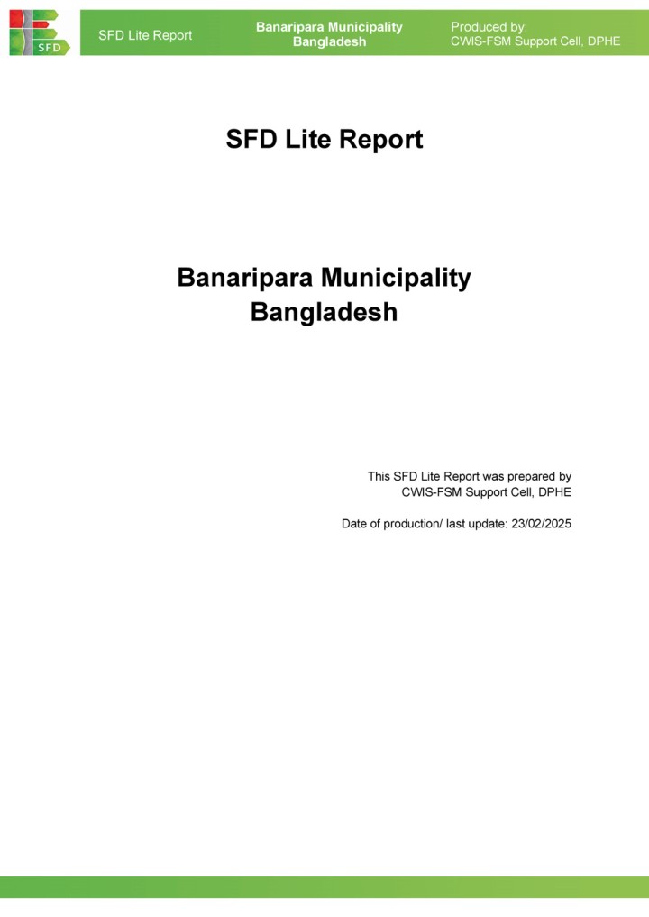 SFD (Lite) Report - Banaripara Municipality