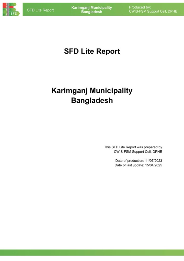 SFD (Lite) Report - Karimganj Municipality