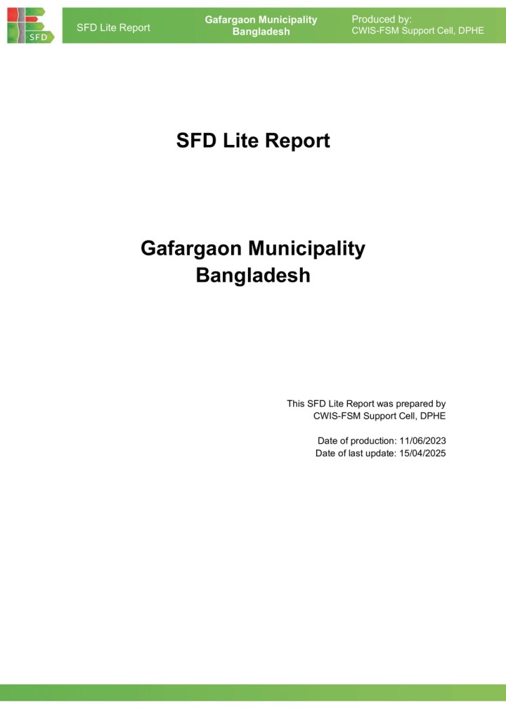 SFD (Lite) Report - Gafargaon Municipality