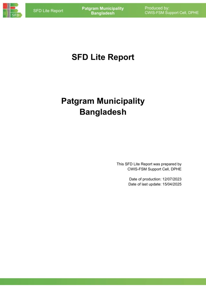 SFD (Lite) Report - Patgram Municipality