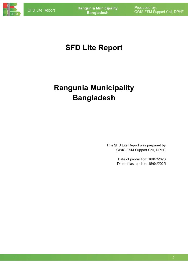 SFD (Lite) Report - Rangunia Municipality