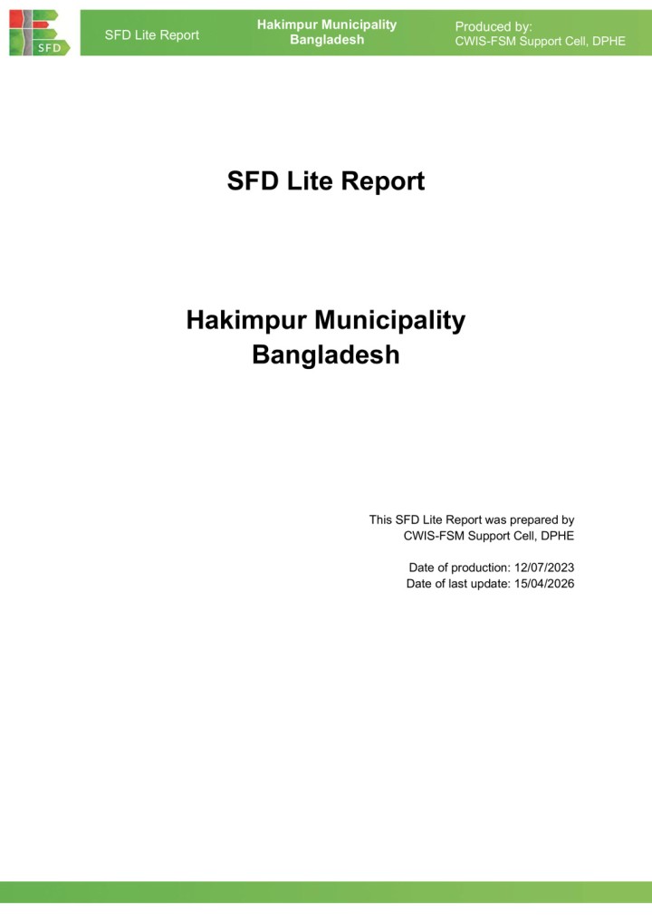 SFD (Lite) Report - Hakimpur Municipality